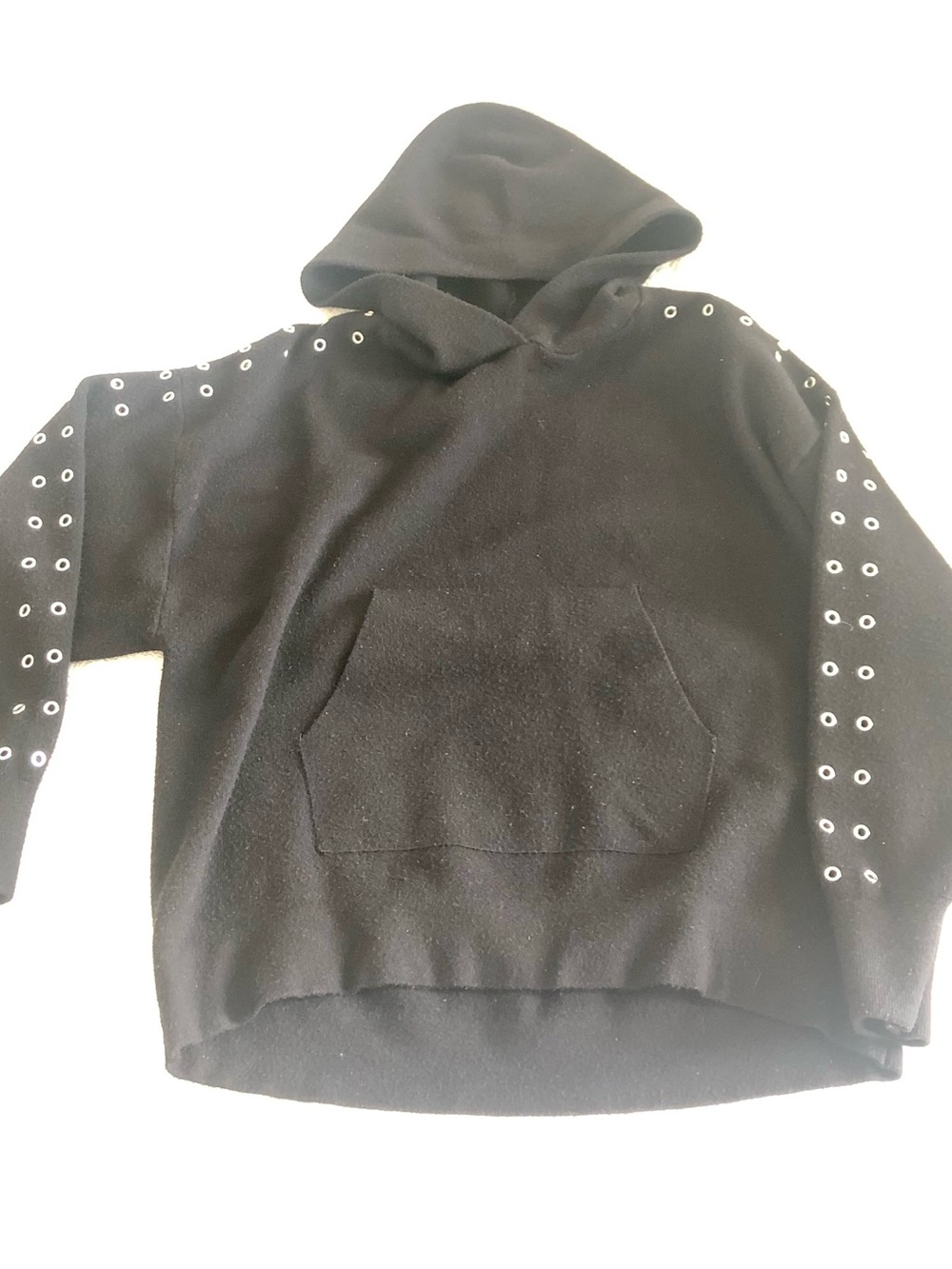 Zara Black Cozy Hooded Pullover